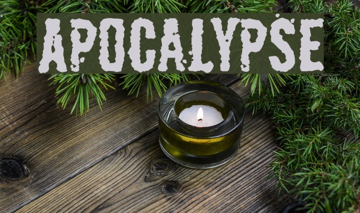 Apocalypse Font examples