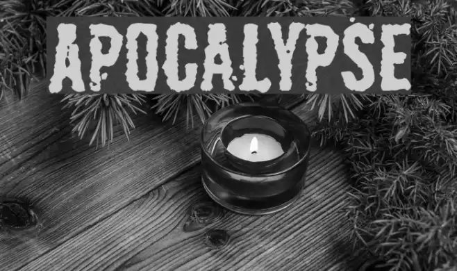 Apocalypse Font examples