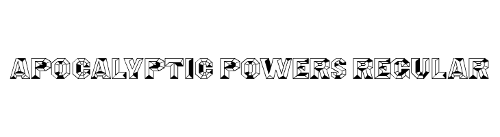 Apocalyptic Powers Regular  Descarca Fonturi Gratis