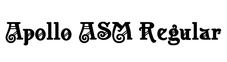 Apollo ASM Regular  नि: शुल्क फ़ॉन्ट्स डाउनलोड