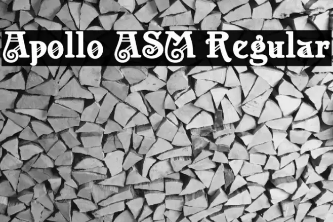 Apollo ASM Regular Font examples