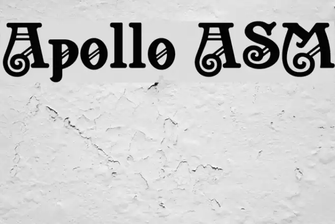 Apollo ASM Font examples