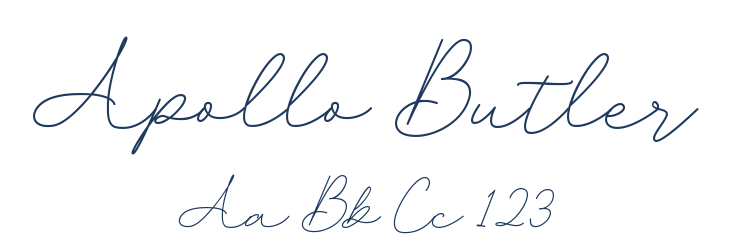 Apollo Butler Font Preview