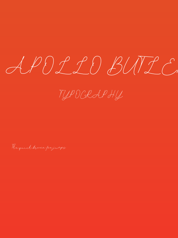 Apollo Butler Poster