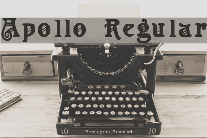 Apollo Regular Schriftart examples