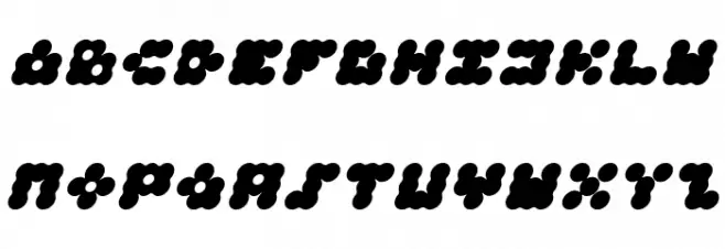 Apollo9 Italic 字体 大写
