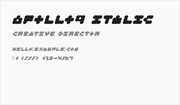 Apollo9 Italic Business Card