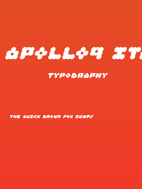 Apollo9 Italic Poster