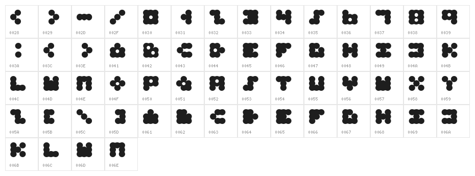 Apollo9 Character Map