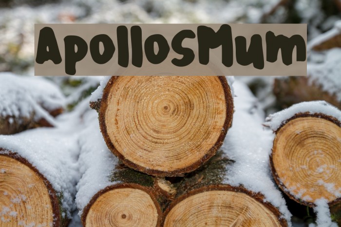 ApollosMum Font examples