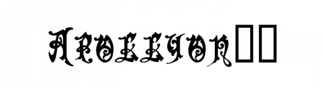 Apollyon!"  フリーフォントのダウンロード