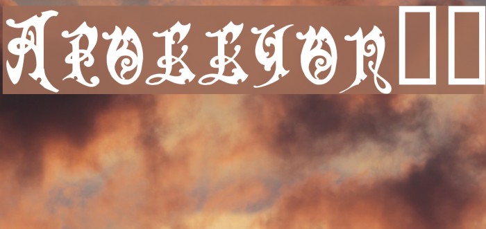 Apollyon!` Font examples