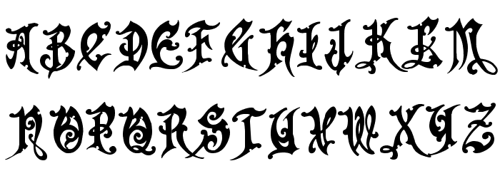 Apollyon!` Font LOWERCASE