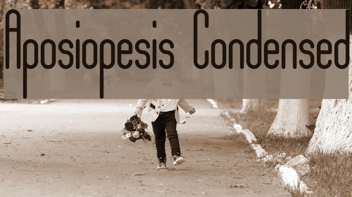 Aposiopesis Condensed Font examples