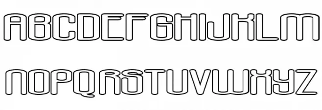 Aposiopesis Dwarfed Stroked Шрифта ВЕРХНИЙ