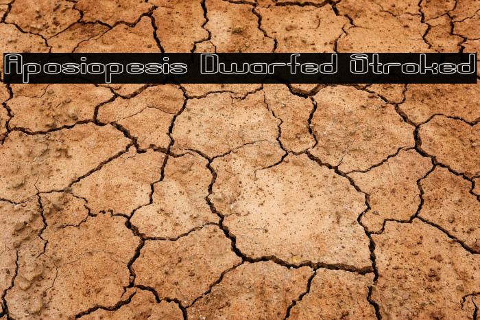Aposiopesis Dwarfed Stroked Font examples