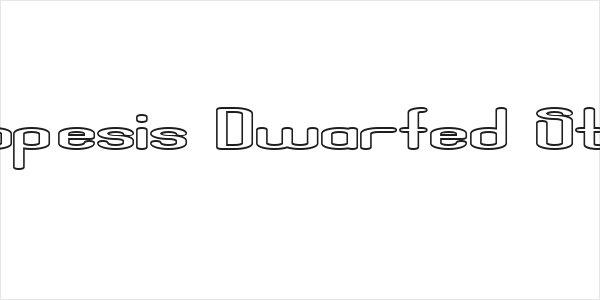 Aposiopesis Dwarfed Stroked Logo