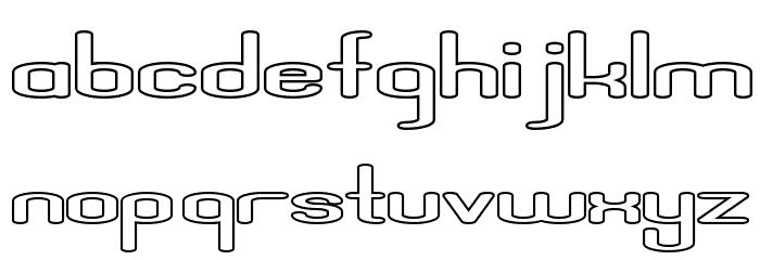 Aposiopesis Dwarfed Stroked Font LOWERCASE