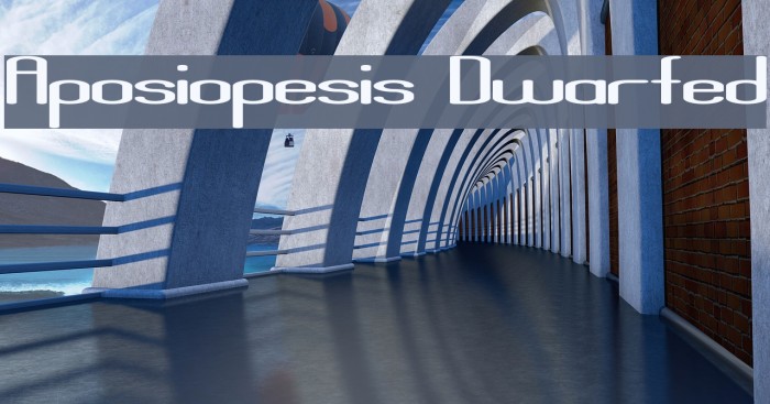 Aposiopesis Dwarfed Font examples