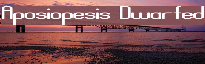 Aposiopesis Dwarfed Font examples