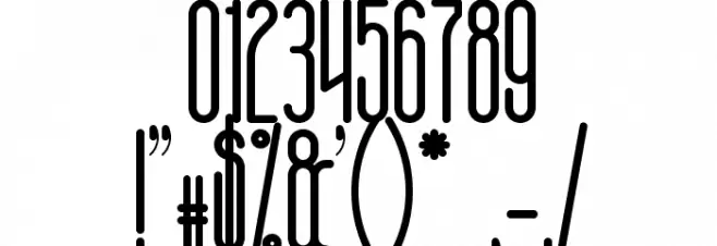 AposiopesisCondensed Font OTHER CHARS