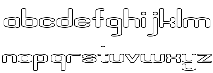 AposiopesisDwarfedStroked Font LOWERCASE