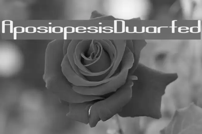 AposiopesisDwarfed Schriftart examples