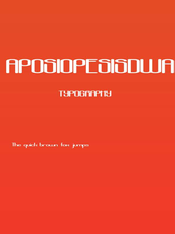 AposiopesisDwarfed Poster