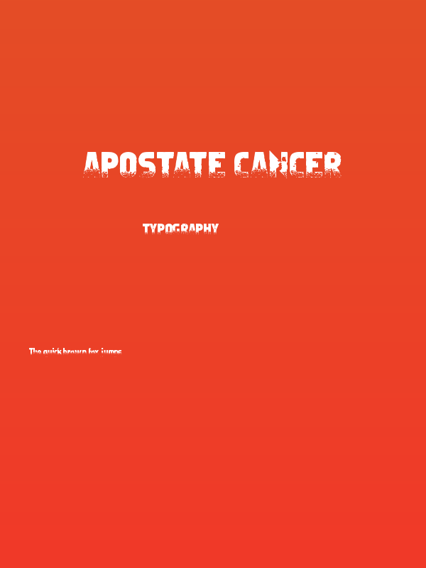 Apostate Cancer Poster