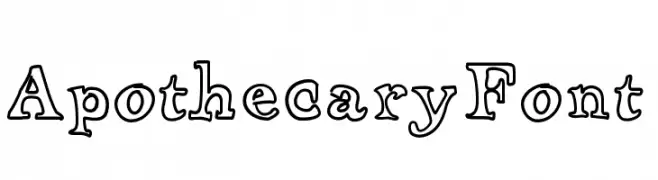 ApothecaryFont  baixar fontes gratis