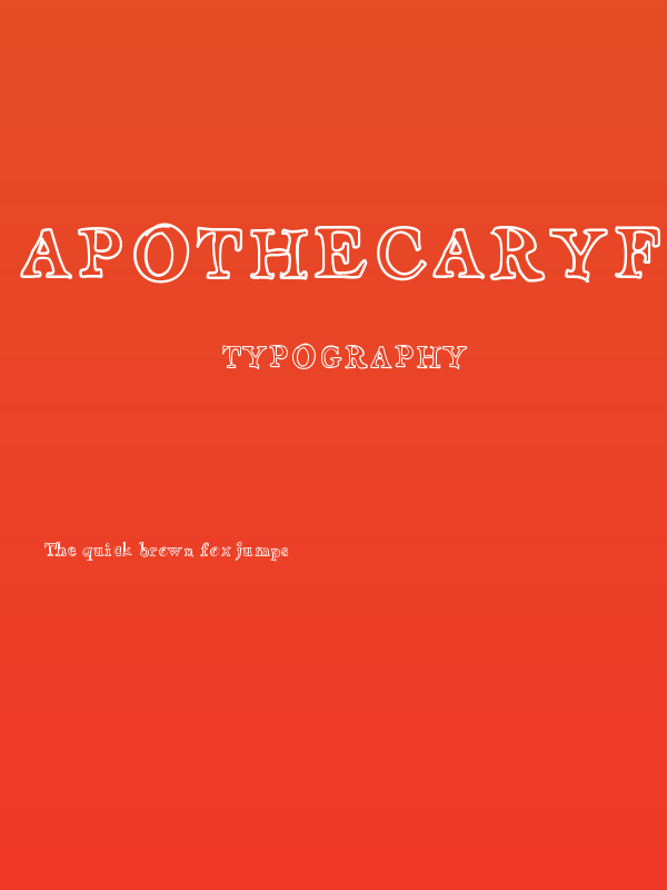ApothecaryFont Poster