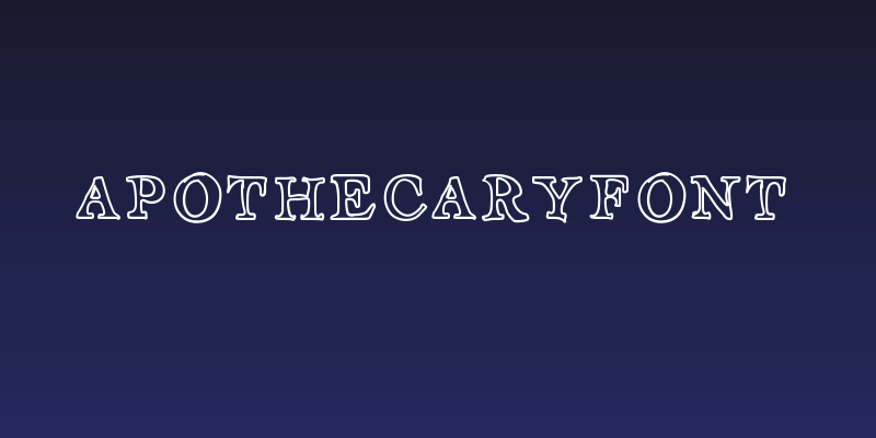 ApothecaryFont Social Header