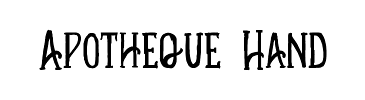 Apotheque Hand  Free Fonts Download
