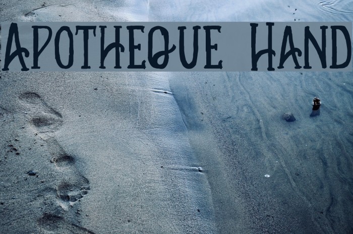 Apotheque Hand Font examples
