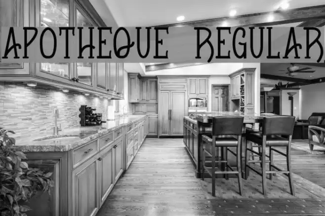 Apotheque Regular Font examples