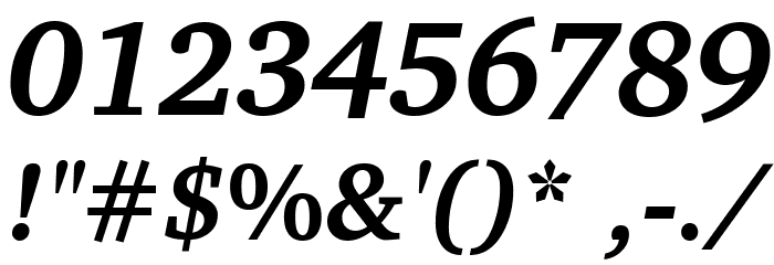 Apparatus SIL Bold Italic Font OTHER CHARS