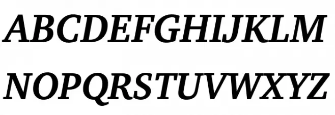 Apparatus SIL Bold Italic Schriftart Groß