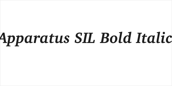 Apparatus SIL Bold Italic Logo