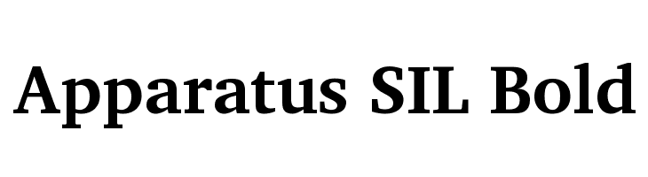 Apparatus SIL Bold Font