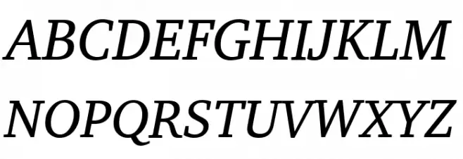 Apparatus SIL Italic Schriftart Groß