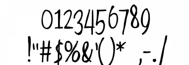 Apparitions Font OTHER CHARS