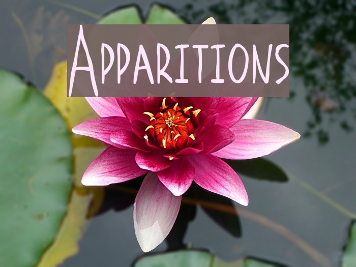 Apparitions Font examples