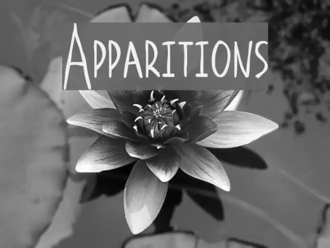 Apparitions Font examples