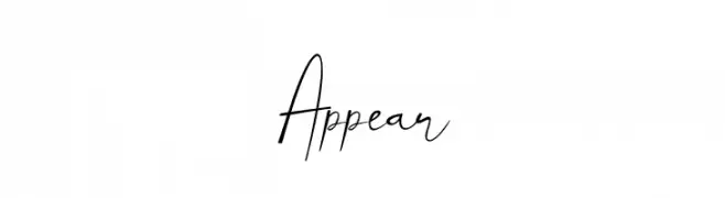 Appear  Fuentes Gratis Descargar