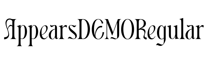 Appears DEMO Regular  免费字体下载