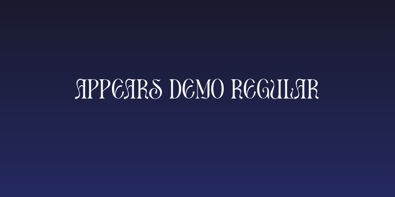 Appears DEMO Regular Social Header