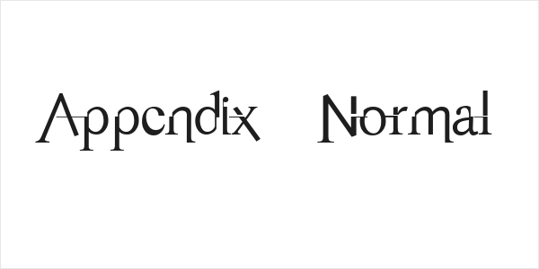 Appendix   Normal Logo