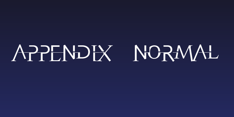 Appendix   Normal Social Header
