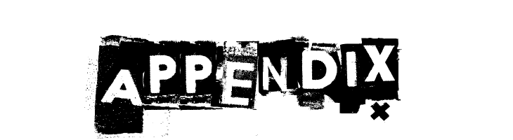 Appendix Шрифта