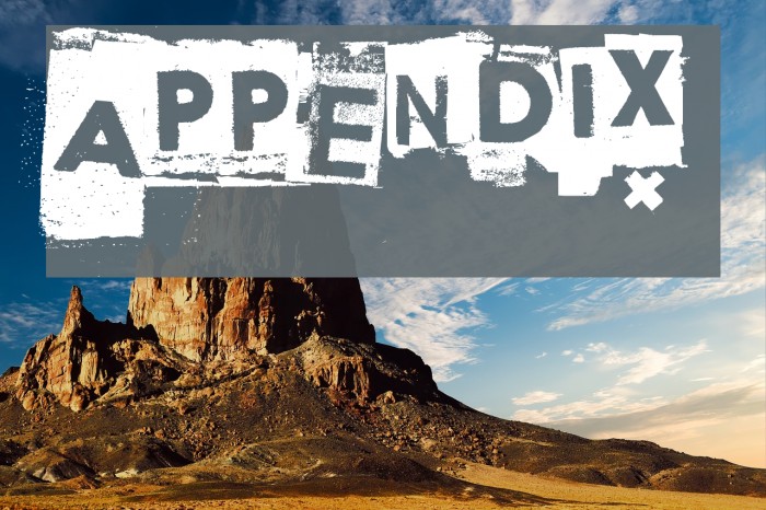 Appendix Шрифта examples